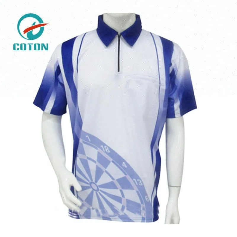 Top quality sublimation 100% polyester dart shirt