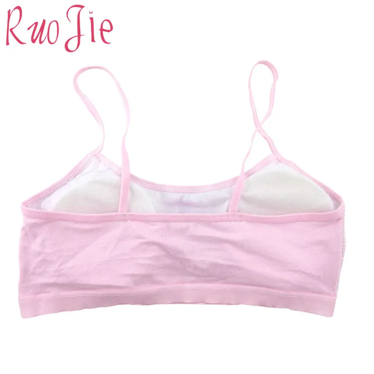 Custom color girls bra camisole girl cotton vest child soft wear girls underwear