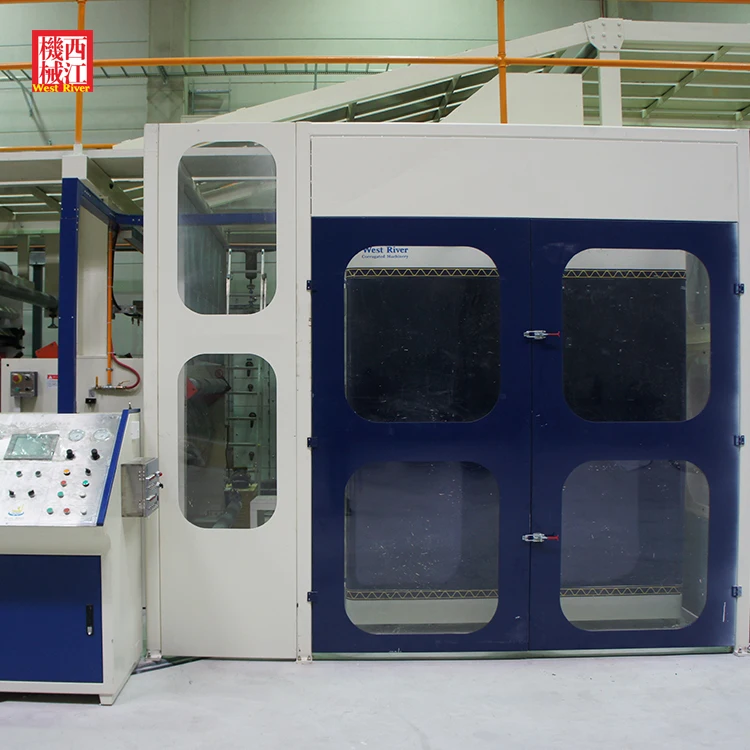 
 Линия по производству гофрированного картона, быстрая замена, внутренний вакуумный однофазный аппарат  