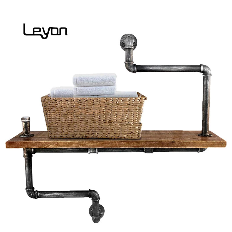 Wall mounted 1/2' malleable iron retro flanges carbon steel pipe nipple for black pipe and wood furniture diy