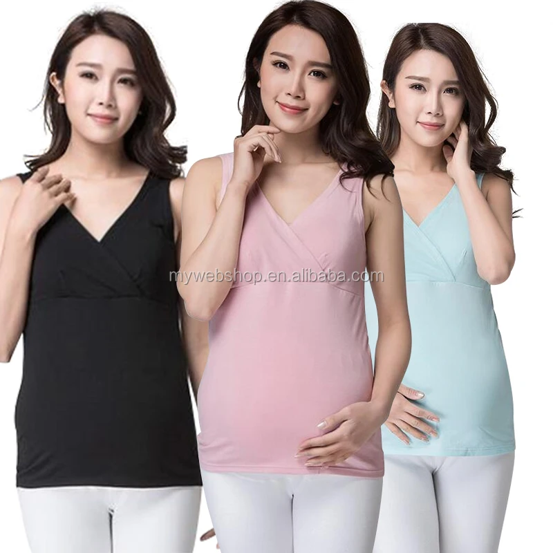 Maternity Underwear Cotton Nursing Camisole Pregnant Wireless Outdoor women maternity vest nursing vest maternity clothes