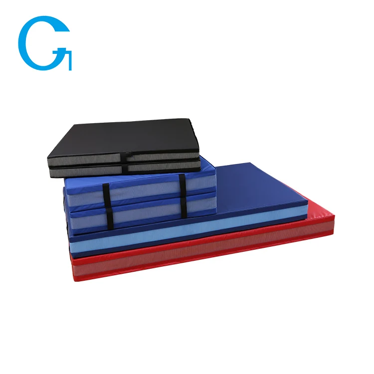 Hot sale gymnastics exercise folding fitness large workout panel mat