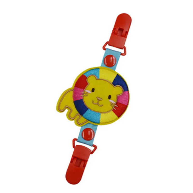 Baby stroller accessories safety seat strap clip cartoon double headed stroller hook bib handkerchief anti swap chain