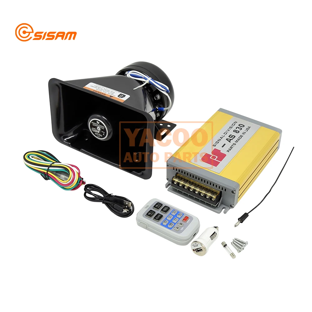 Electronic Police Siren 100W 200W Alarm Horn Siren Horn Speaker for Fire Warming Safety System