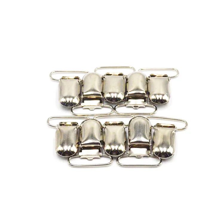 35mm Suspender Clip Baby Metal Pacifier Clip For Baby Pacifier Holder Clip Chain