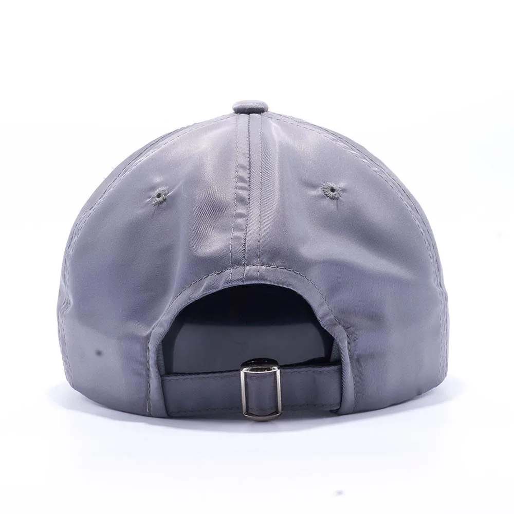 Blank nylon dad hat metal buckle 6 panel manufacturer