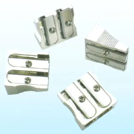 metal pencil sharpener with double hole