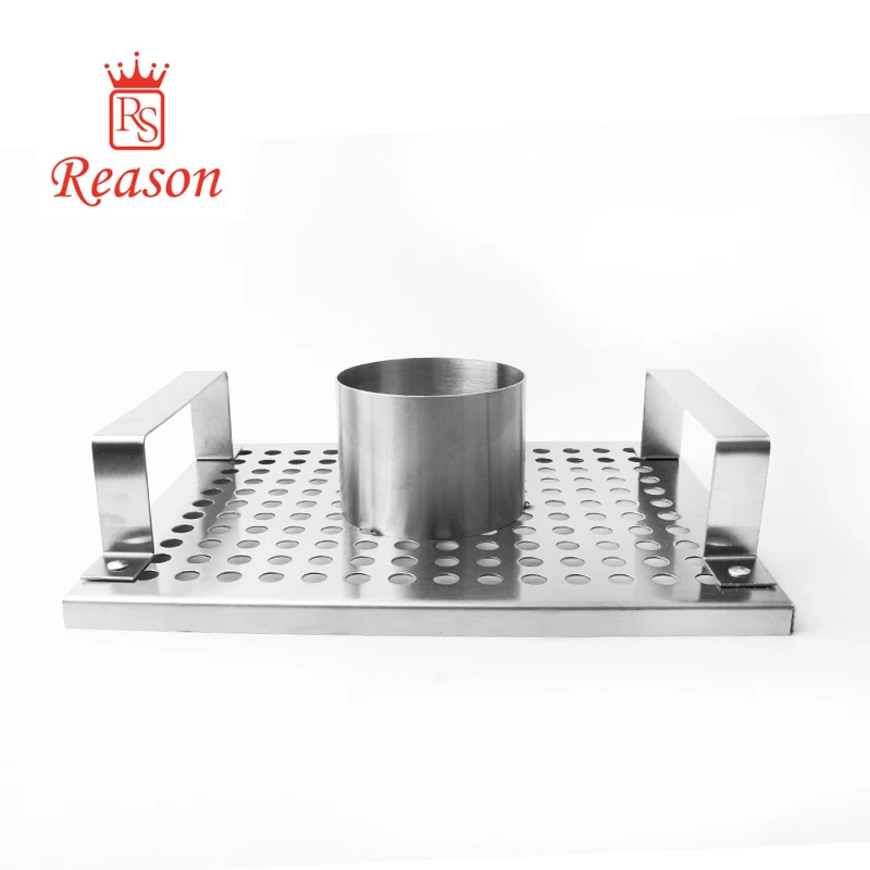 Beer Can 430 Stainless Steel Chicken Rack BBQ Roasting Holder With Canister For Roasting Grilling Poultry