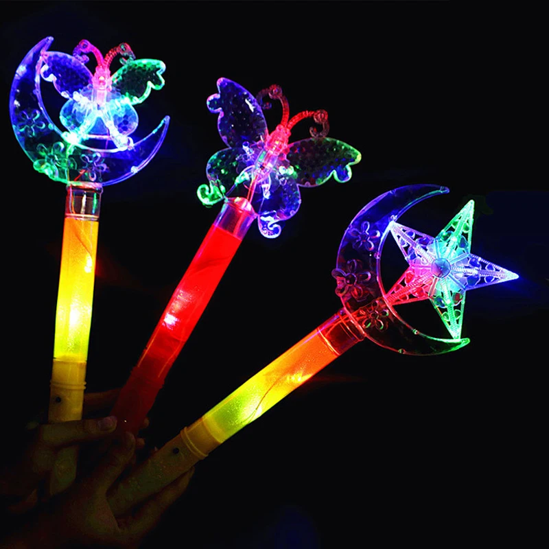 
The magic fairy sticks children light crown flashlight sticks toy 