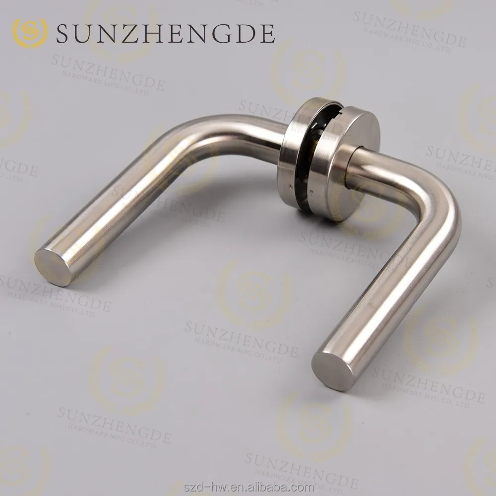 Hot sale China supply stainless steel tube bar level round rosette antique shower door handle