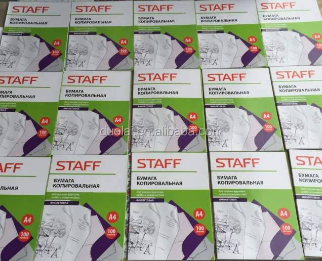 Purple Color Carbon Paper Specially Using For Russia Market