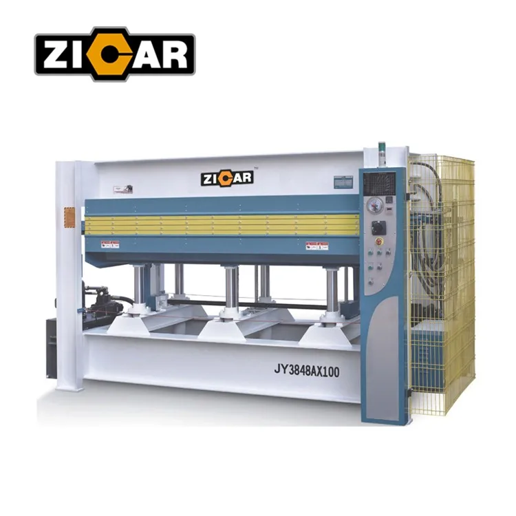 ZICAR 100T Heavy Duty Hot Press Machine Woodworking Hot Press JY3848Ax100 for Furniture Making