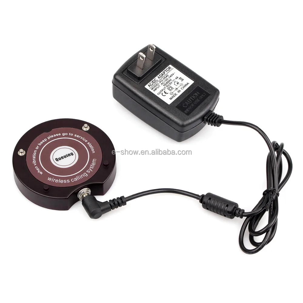 Restaurant Wireless Coaster Pager Chargeable Receiver for restaurant Paging Queuing System