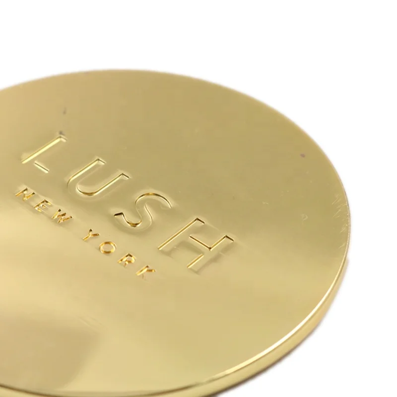 Factory custom engraved logo rose gold silver black plated metal zinc alloy cup candle glass jar lid in good quality