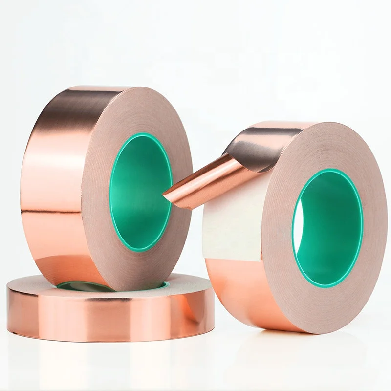 
5mm*50m high temperature resistance self-adhesive die-cut copper tape conductive copper foil tape 