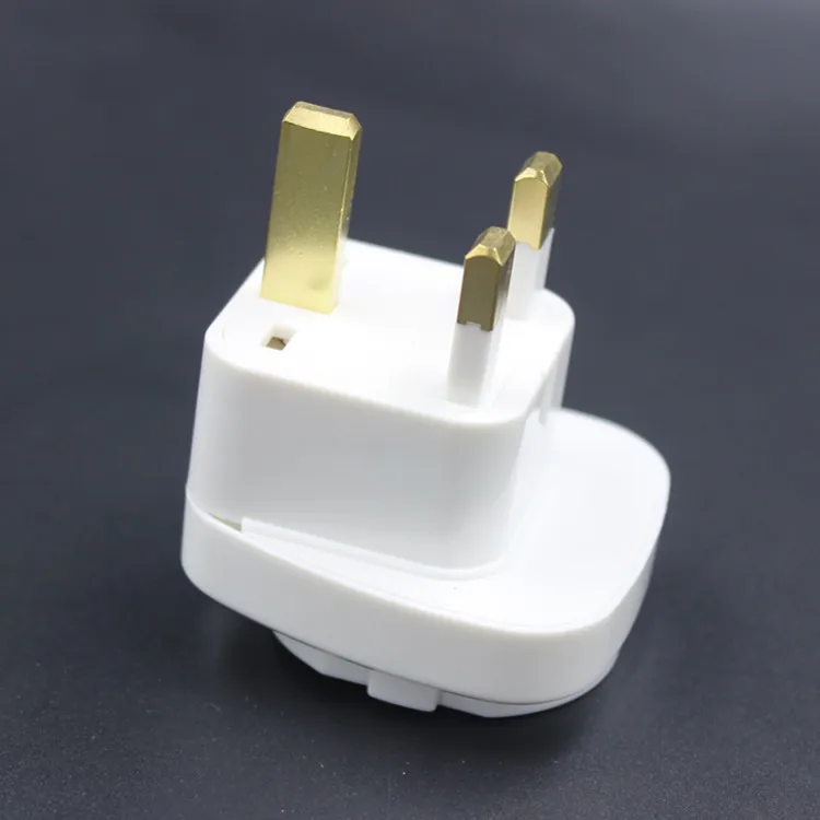 EU US UK AUS socket to Type G UK power converter plug with earth grounding