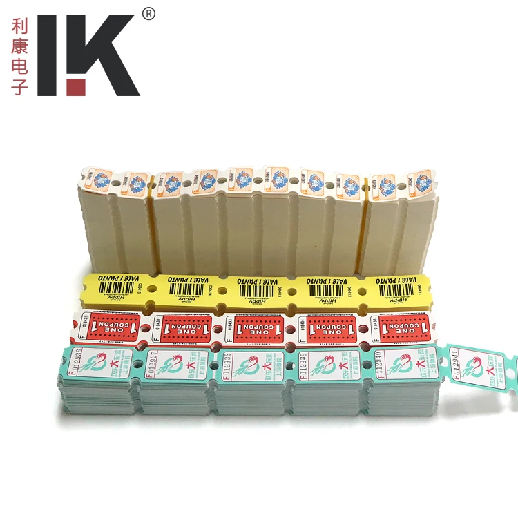 High durability coated paper redemption tickets for various ticket game machine