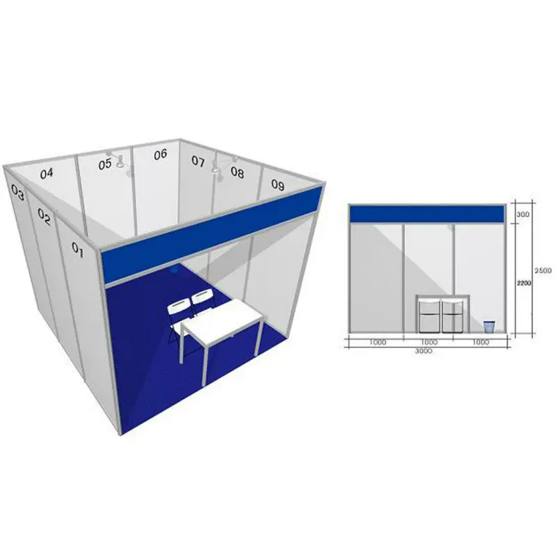 Китай 3 x 3 портативный алюминиевый модульная стандартный выставочного стенда система Octanorm