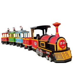 KAILE Factory Price CE Amusement Park Mini Battery tourist Trackless Train Tour Attraction for Kids