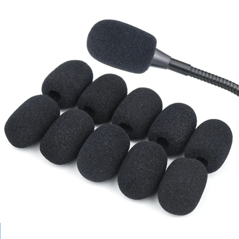 High Quality Black Customized Sponge Cover Headset Microphone Foam