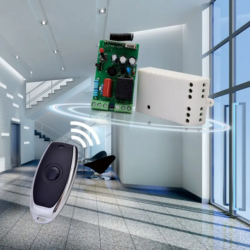 easy to install long range remotely control radio transmitter and receiver 433.92 mhz control remoto garage door