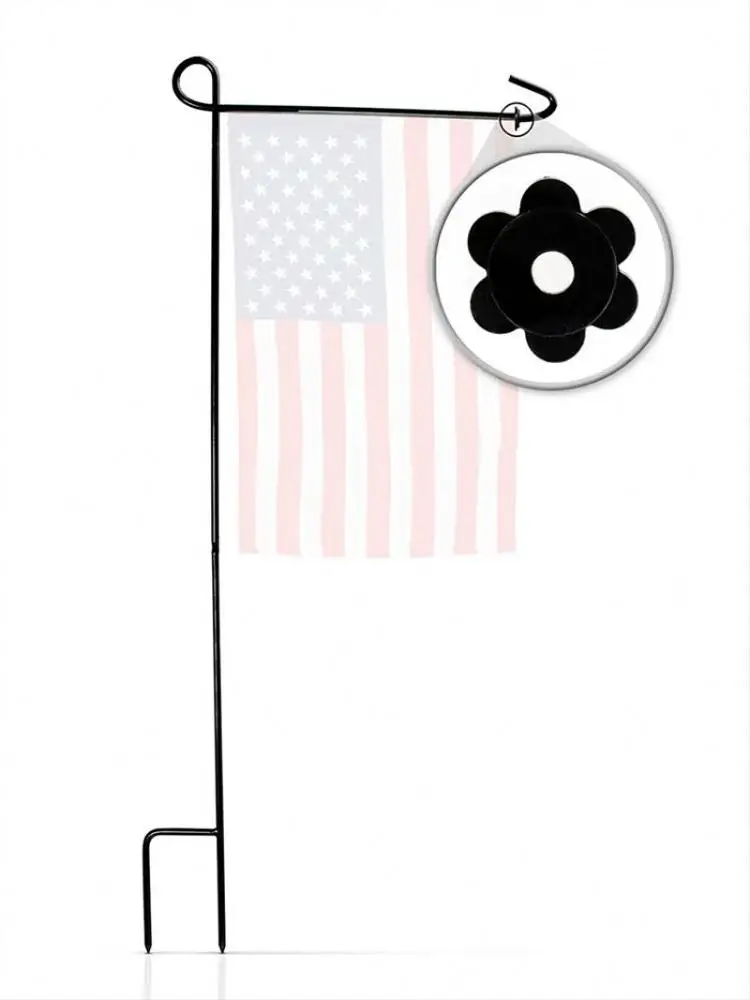 Latest product custom design garden safety flag fiberglass poles