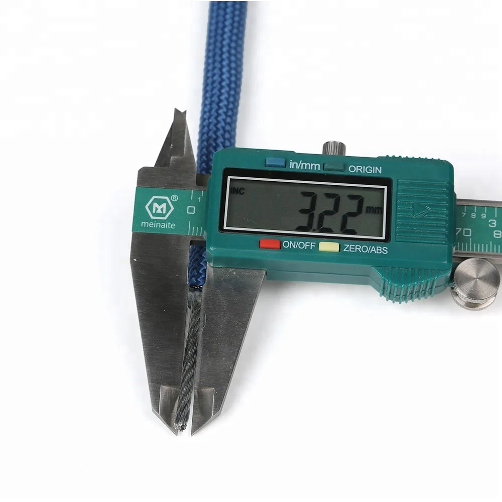 XINDA 14kN 10mm steel wire core climbing rope for  tree climbing rock climbing fire escape