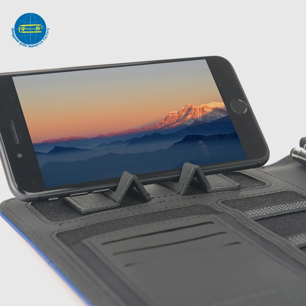 wireless charging a5 size  folder with notebook