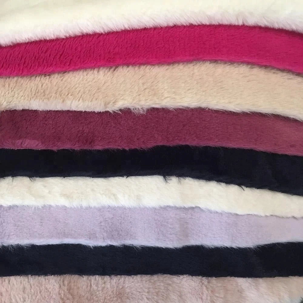 Wholesale Customized 100% Polyester new artificial faux rabbit fur Fabric