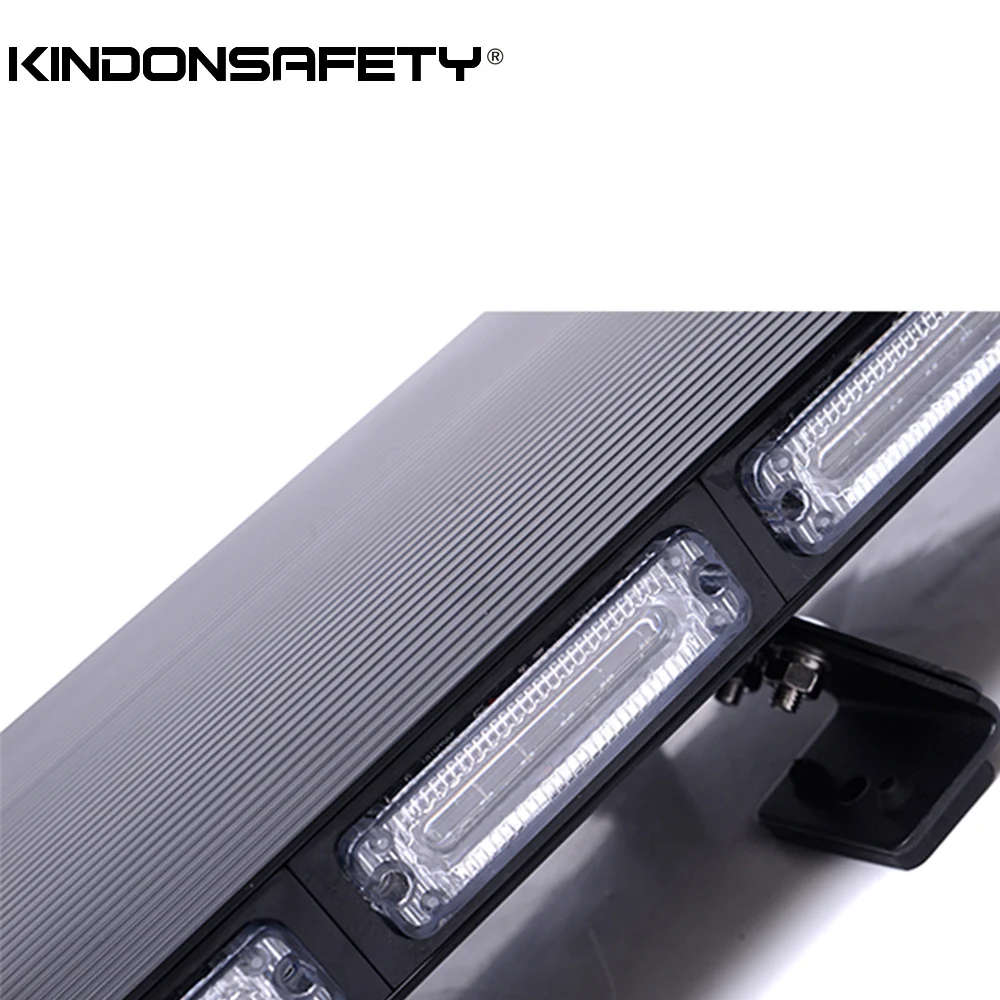 New LED Warning Lightbar Strobe bar 3W Linear 6 LEDs DC12V 24V or multivolt Black Aluminum material 1200mm 47 inch