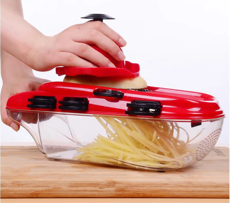 7 in 1 Stainless Steel Manual Vegetable Cutter for Home Use