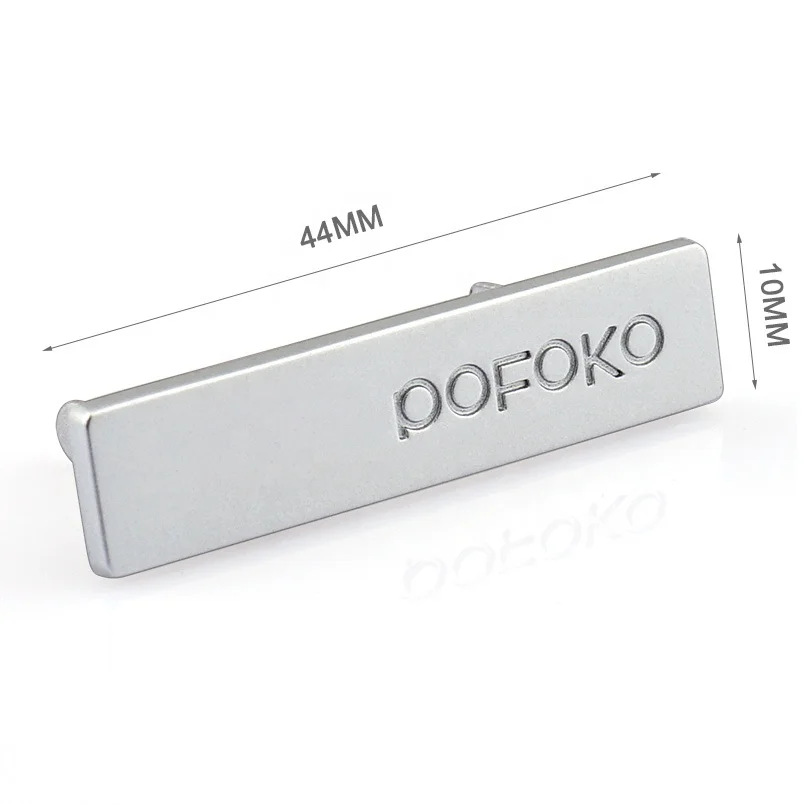 Bag Accessories Engraved Logo Metal Name Plate, Custom Zinc Alloy Metal Label for Backpack ^