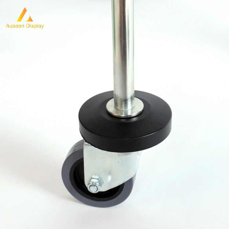 
Modern design supermarket shopping cart with 4 PU cover wheels 