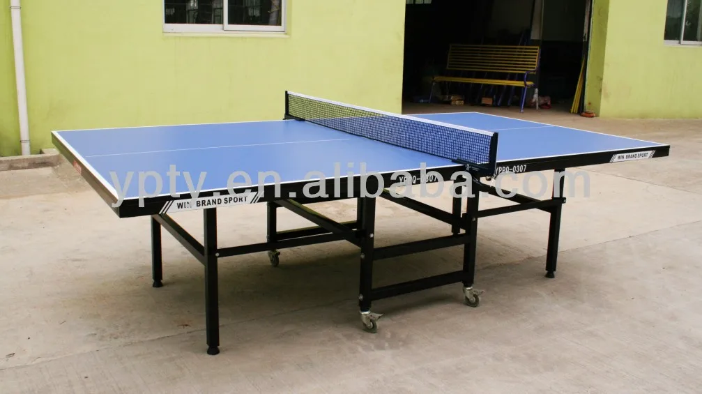 
2020 BUY 1%-3%OFF! Factory wholesale durable double folded folding tables indoor pingpong table tennis tables with wheels china 