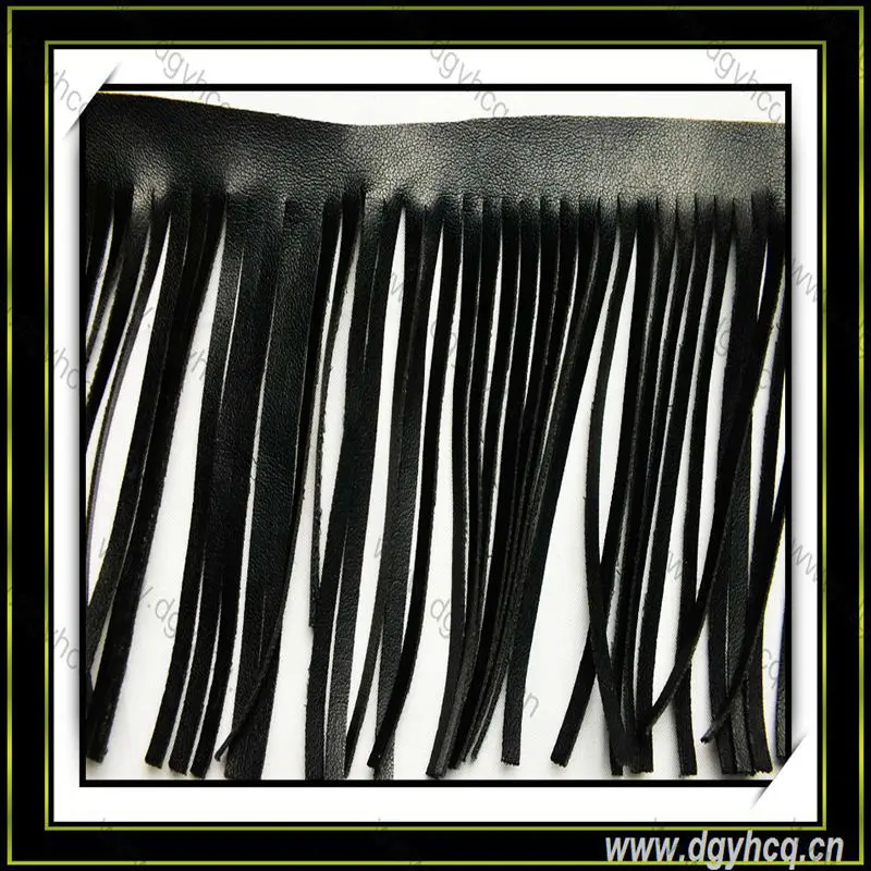 Customized mini tassel fringe colorful faux leather tassel synthetic leather tassel for handbag garment decoration