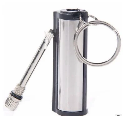 Camping Survival Flint Match Fire Starter Circular type Stainless Steel waterproof Strike
