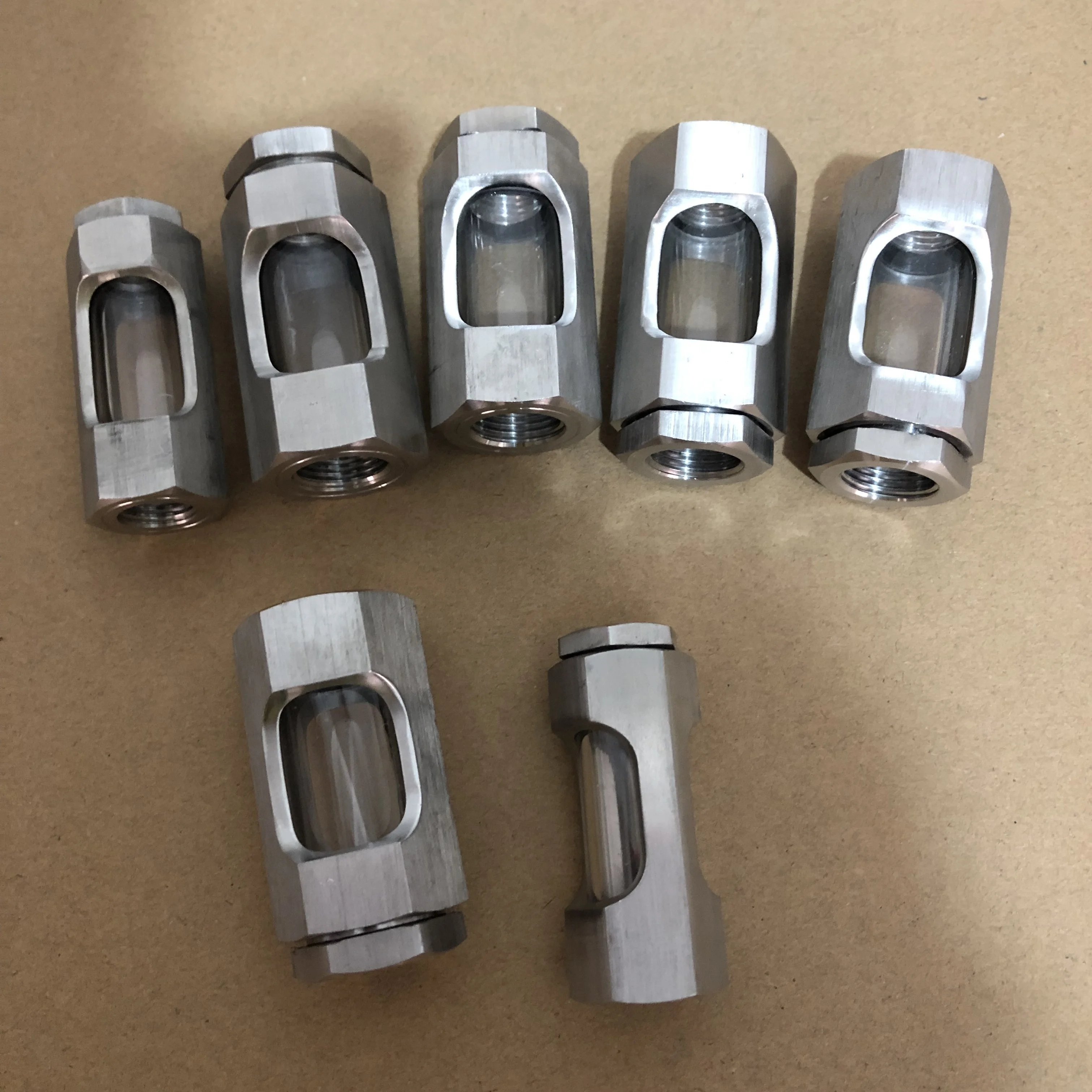 stainless steel Sanitary welded pipe sight glass with silicon gasket