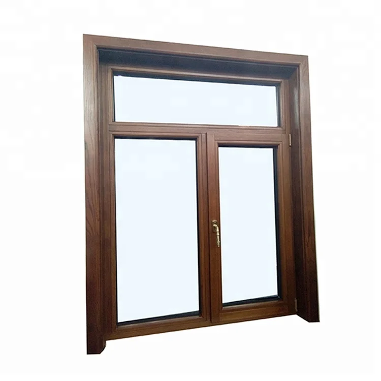 Casement Aluminum Clad Teak Wood Window Design
