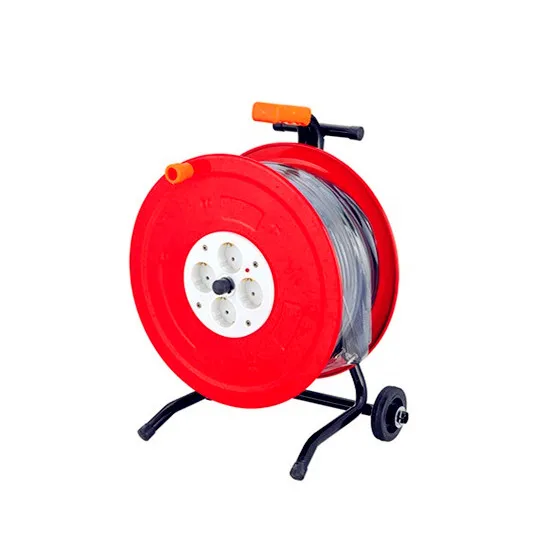 
High quality Garden Extension Drum Retractable Electric Cable Reel with Wheel 