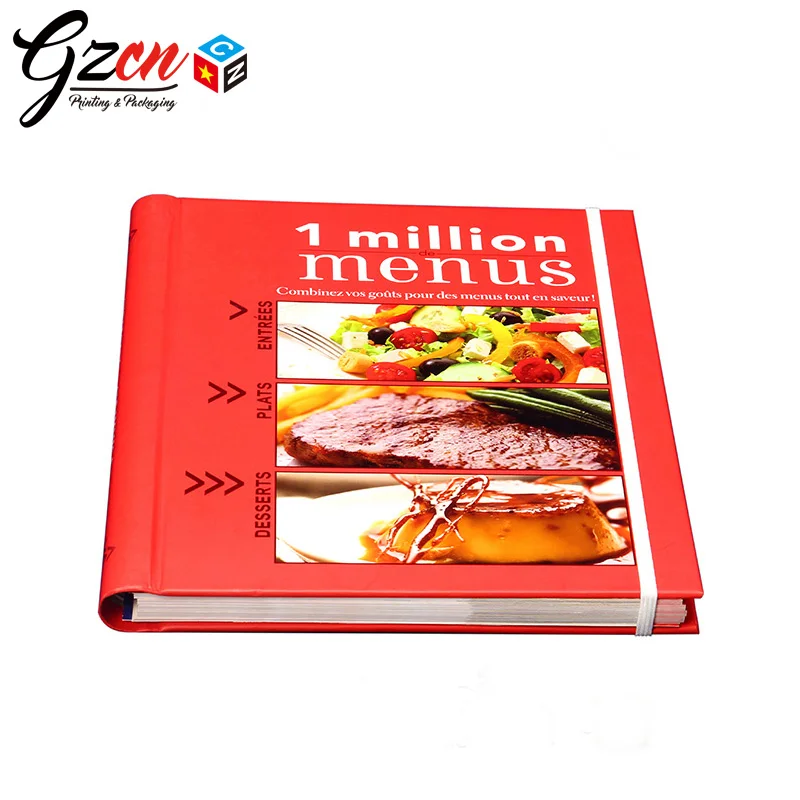 
Customized cheap nice quality photos printing food hardcover cooking book 