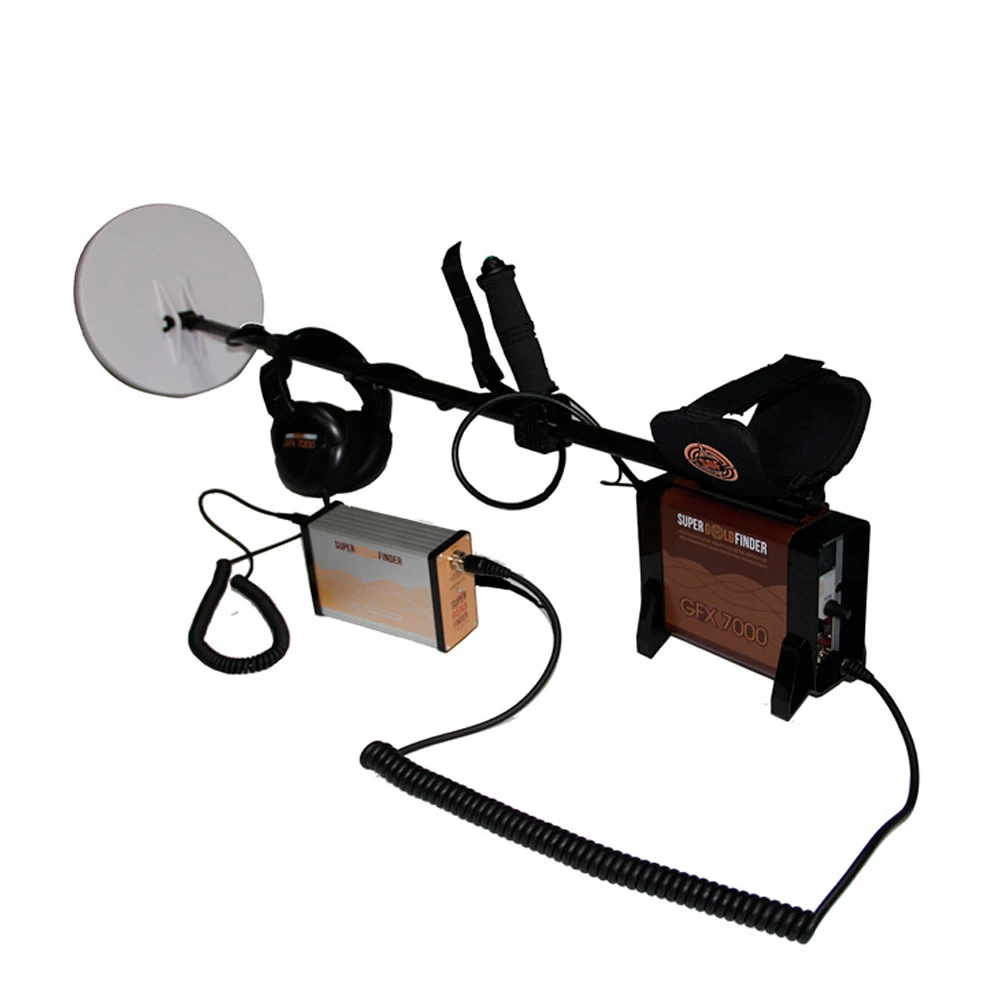 Underground GFX7000 Metal Detectors for Treasure Hunt Long Range Deep Gold Detector Mining Finder Rechargeable Battery