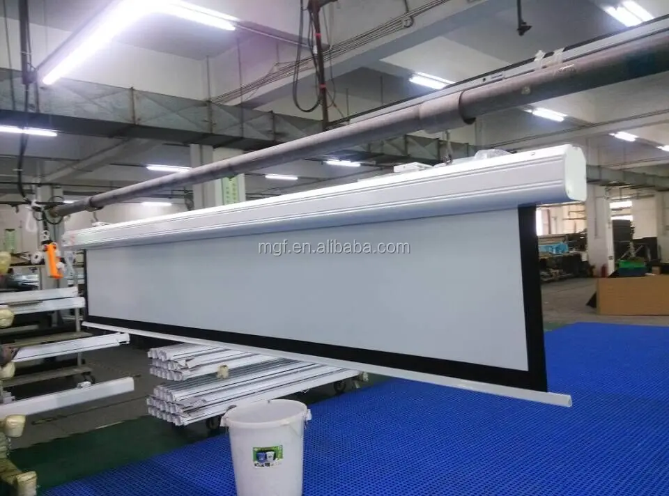 100 inch Aluminum Electric Pull Down Projection Screen 16:9