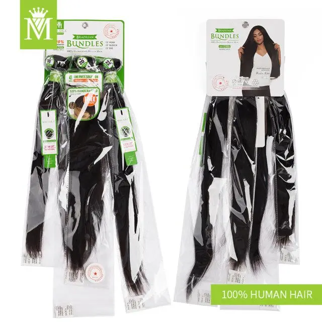 MALAIKA  human hair bundles deal with closure  Natural Color Peruvian Human Hair Weave Bundles Remy Hair weaving For Women