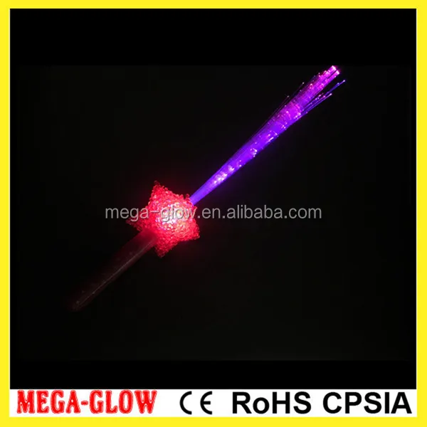 Wholesale 4 Leds Party Used Glow Sticks 1 Dollar Fiber Glow Led Sticks