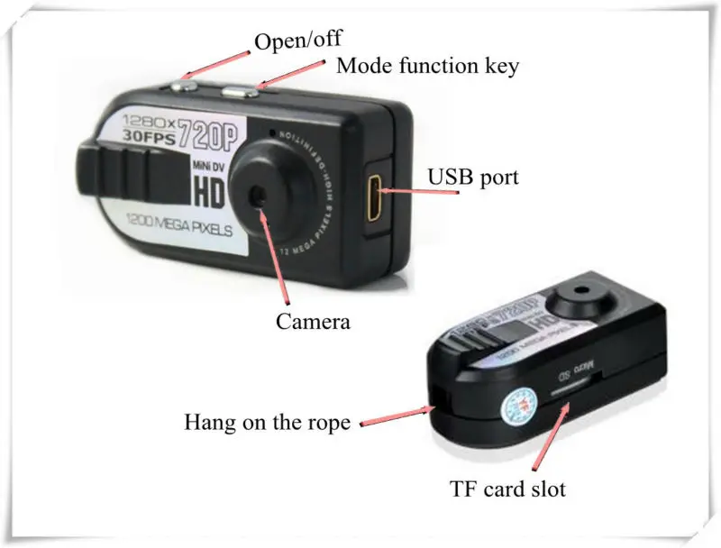 Hd q5 мини-dv камеры 720 P