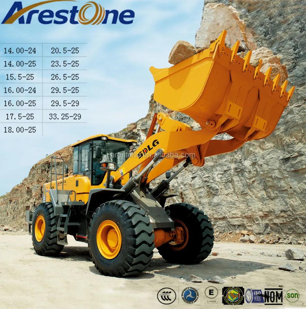 Wheel Loader Tire for 23.5-25 Qingdao Imported from Japan, America and Germany 15-30 Days ARESTONE > 255mm ISO9001 Plastic Paper