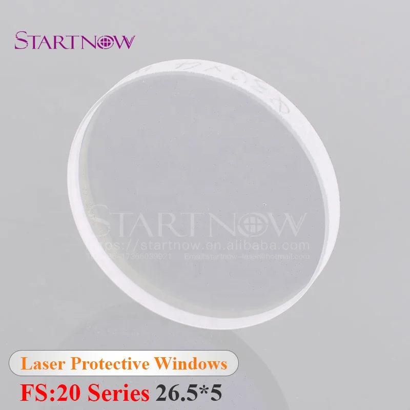 26,5-мм кварц 1064nm Лазерная защита стекла 26,5x5mm Волоконно-лазерной защиты Крышка Слайды для лазерной резки сварки головы