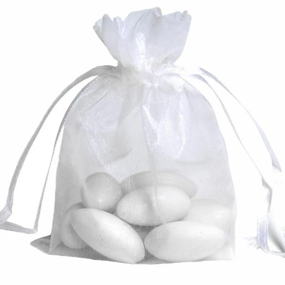 
Wholesale Custom Gift Pouch Jewelry Packaging Silk Organza Drawstring Bag 