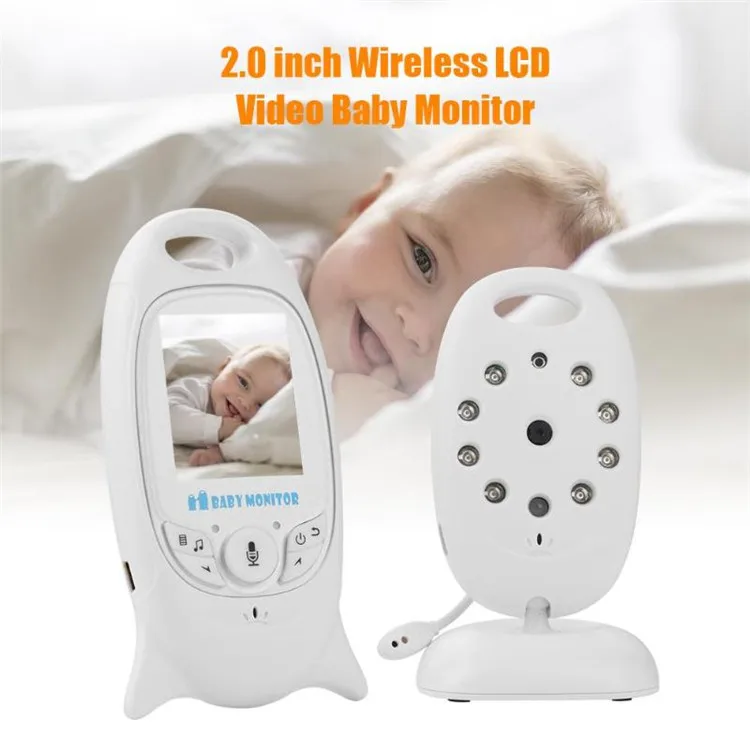 
Mini Infant Wireless Monitor Night Vision Digital Video Baby Monitor Audio Music Camera Temperature Nanny Camera Monitor VB601 