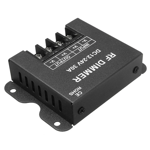 Сверхмощный 12 В 24 30 А источник высокой мощности Одноцветный светодиод PWM затемнитель бесступенчатый переключатель затемнения Радиочастотный пульт дистанционного управления